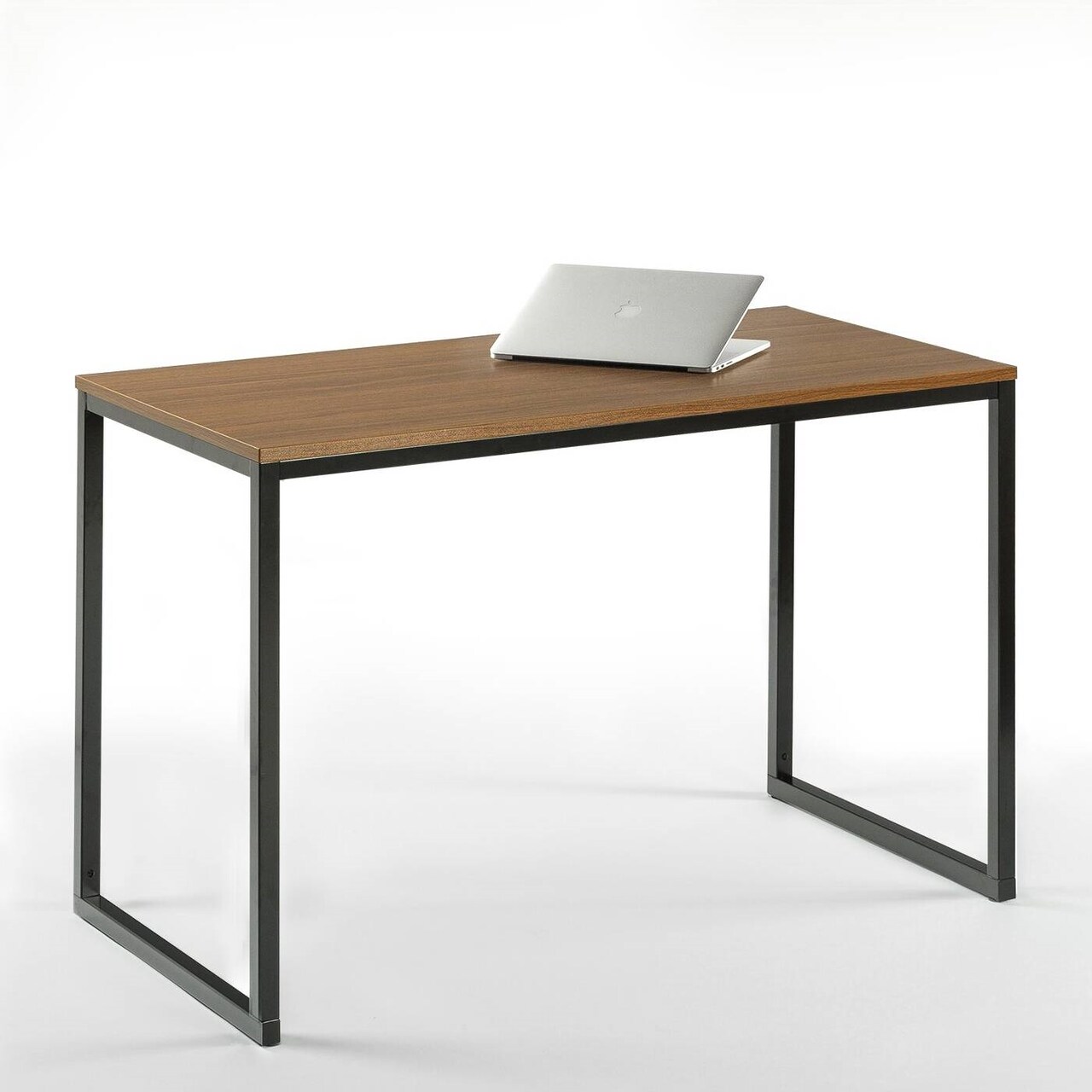 Modern Wood Top Desk with Heavy Duty Steel Frame Perfect for Home Office and Study Use